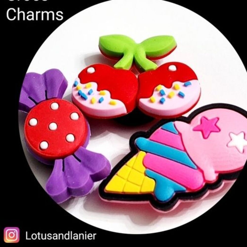 Shoe Charms "Sweet Treats" Charms Set of 3